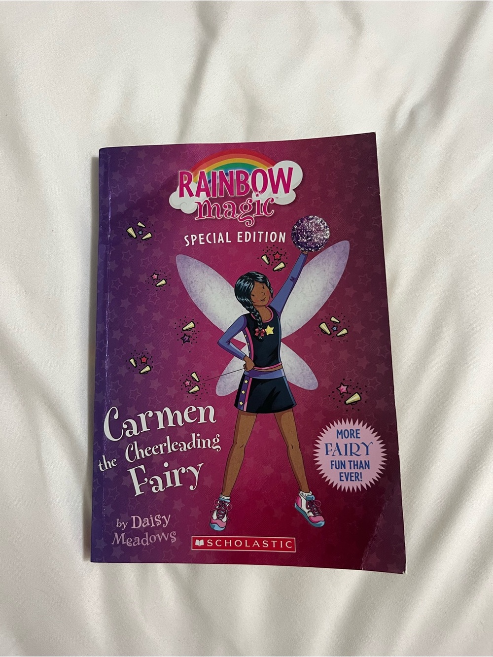 Scholastic Rainbow Magic Hardcover – Purple Back Cover with Rainbow Logo